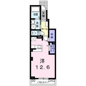 ワンルーム 間取り図