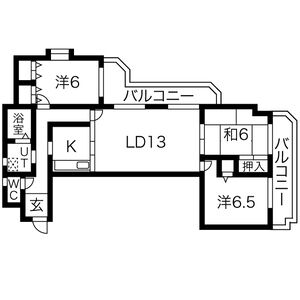 3LDK 間取り図