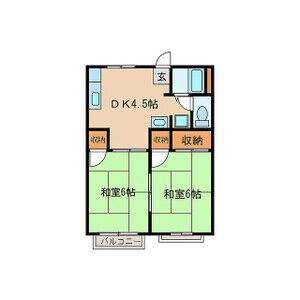 2DK 間取り図
