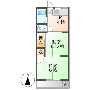 2K 間取り図