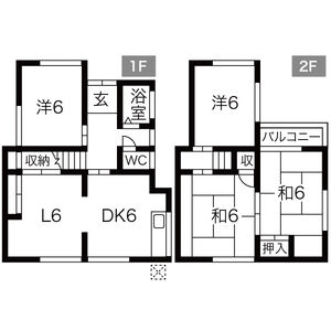4LDK 間取り図