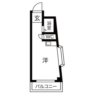 1K 間取り図
