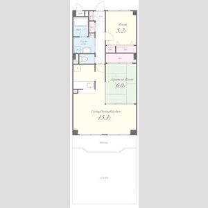 2LDK 間取り図