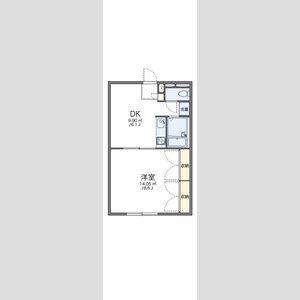 1DK 間取り図