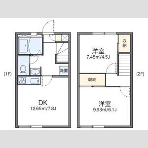 2DK 間取り図