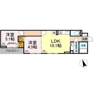 2LDK 間取り図