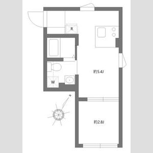 1DK 間取り図