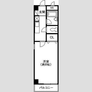 1K 間取り図