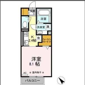 1K 間取り図
