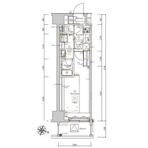 1K 間取り図
