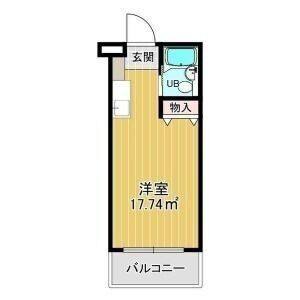 ワンルーム 間取り図