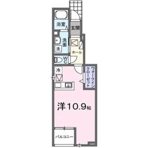 ワンルーム 間取り図