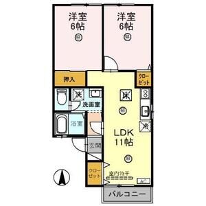 2LDK 間取り図