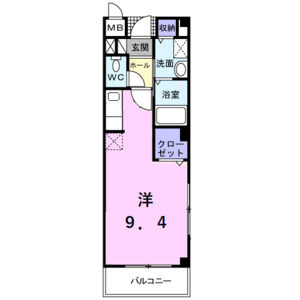 ワンルーム 間取り図