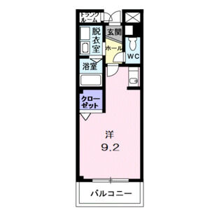 ワンルーム 間取り図