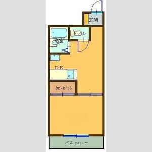 1DK 間取り図
