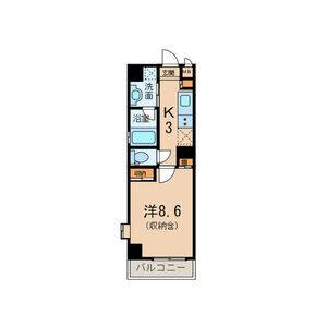 1K 間取り図