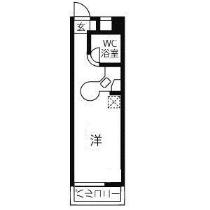 ワンルーム 間取り図