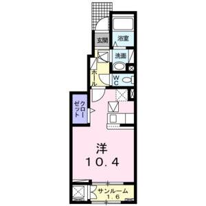 ワンルーム 間取り図