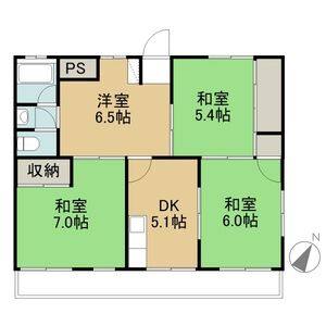 3DK 間取り図