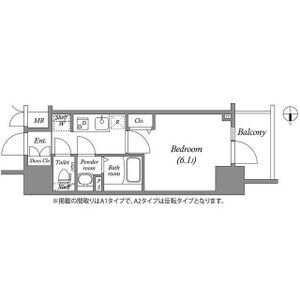 1K 間取り図