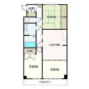 3DK 間取り図