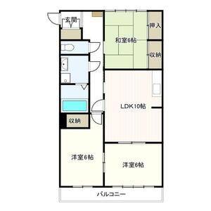 3DK 間取り図