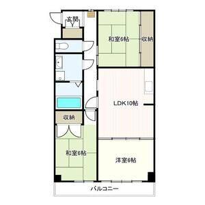 3DK 間取り図