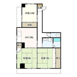 3DK 間取り図
