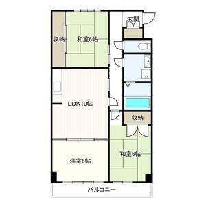 3DK 間取り図