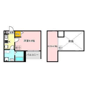 1K 間取り図