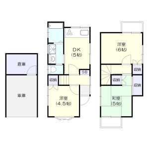 3DK 間取り図