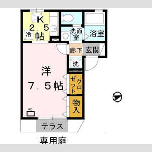 ワンルーム 間取り図