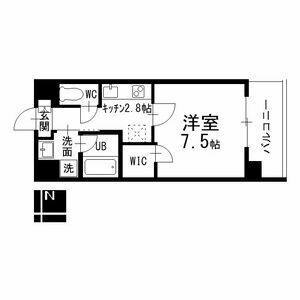 ワンルーム 間取り図