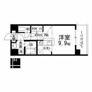 ワンルーム 間取り図
