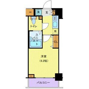 1K 間取り図