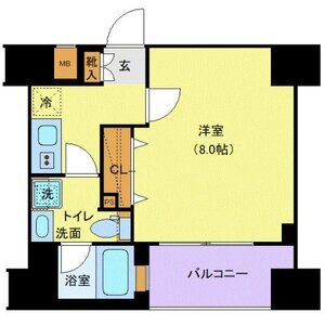 1K 間取り図
