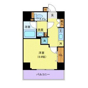 1K 間取り図