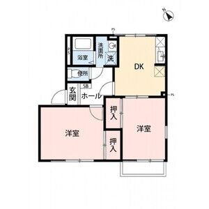 2DK 間取り図