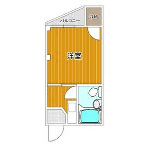 ワンルーム 間取り図