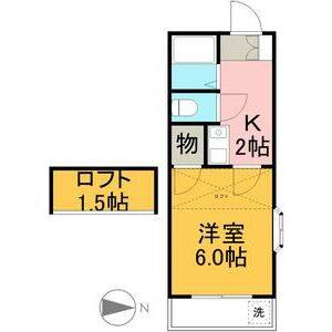 1K 間取り図