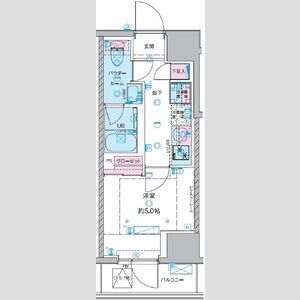 1K 間取り図