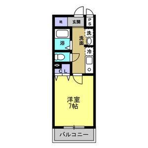 1K 間取り図