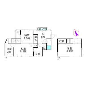 4K 間取り図