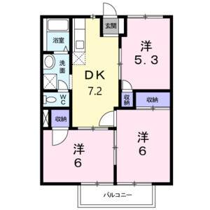3DK 間取り図
