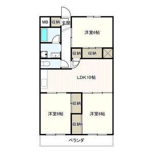 3LDK 間取り図