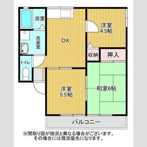3DK 間取り図