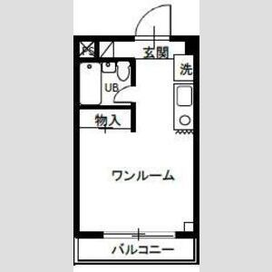 ワンルーム 間取り図