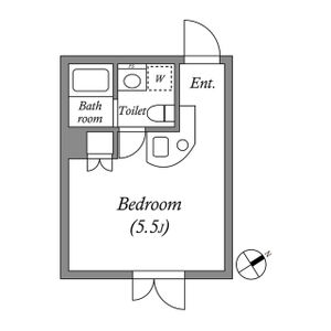 ワンルーム 間取り図
