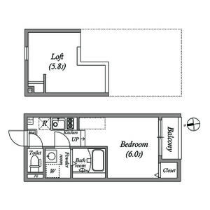 ワンルーム 間取り図